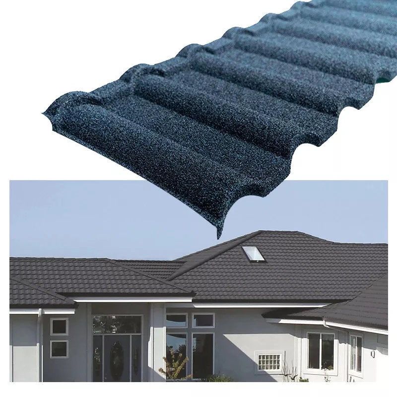 0.30mm Bond Roofing Shingle Type Building Material Stone Coated Metal Roof Tile Aluminum Zinc Steel Sheet in Stock