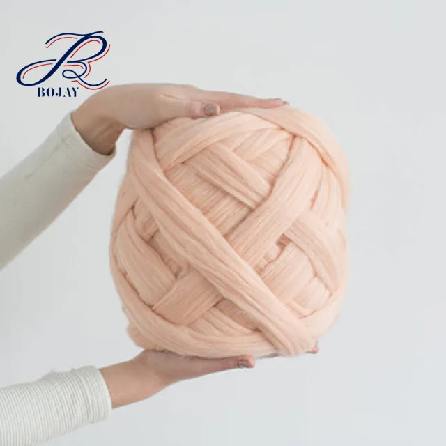 Wholesale Super Chunky Giant Acrylic Wool Like Yarn Hand Knitting Yarn for Blankets