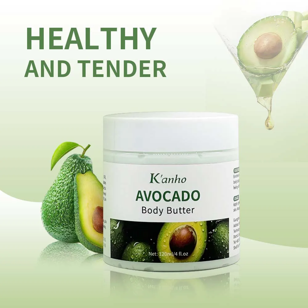 OEM Avocado Body Butter Natural O Rganic Whipped Body Shea Butter Cream Skin Moisturizing Whitening Papaya Butter