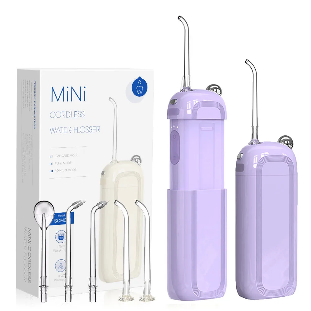2024 NEW year discount Mini foldable reservoir travel dental irrigator for clean sensitive bleeding gums teeth braces