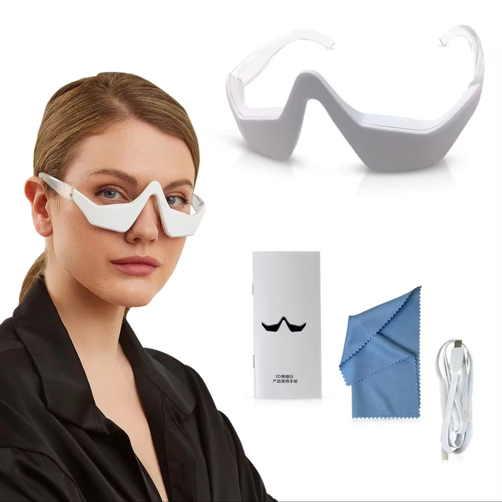 Beauty Device Ems Electronic Eye Massager Red Light Therapy Under Eyes 3d Electric Multi Effect Repair Eye Bag Remover