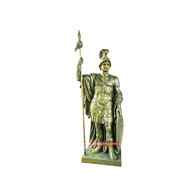 Outdoor gate decoration Design Metal crafts art Sculpture antique Bronze soldiers Statues