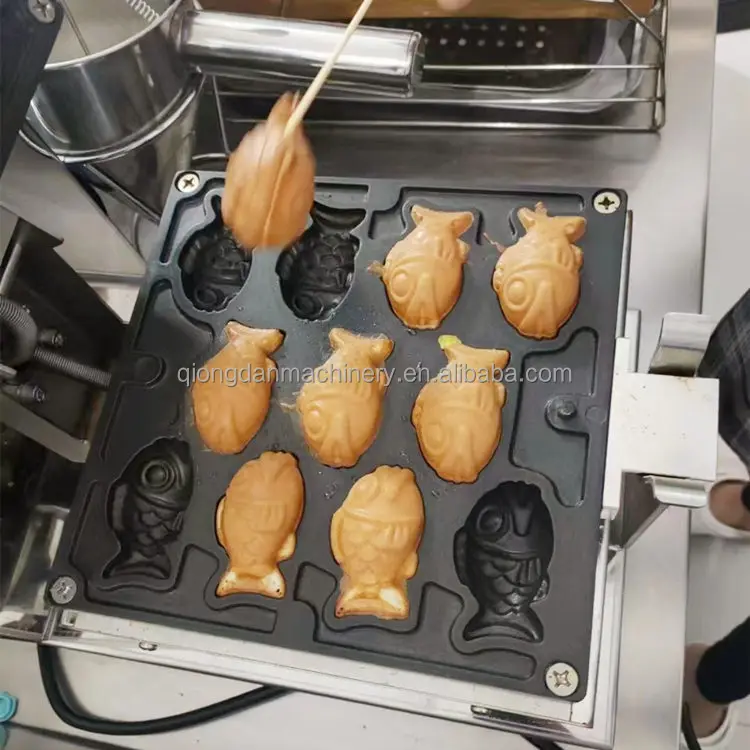 automatic stainless steel korean manjoo fish walnut corn cake making manju delimanjoo emperor puff machine price in food truck