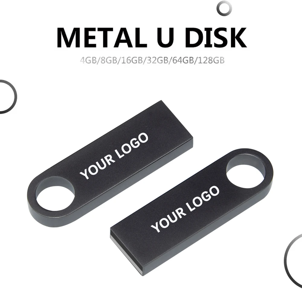 Custom Logo Metal Pendrive 2.0 USB Flash Drive 1gb 2gb 4gb 8gb 16gb 32gb Cle USB Flash Drive 64GB Pen Drive otg usb keys