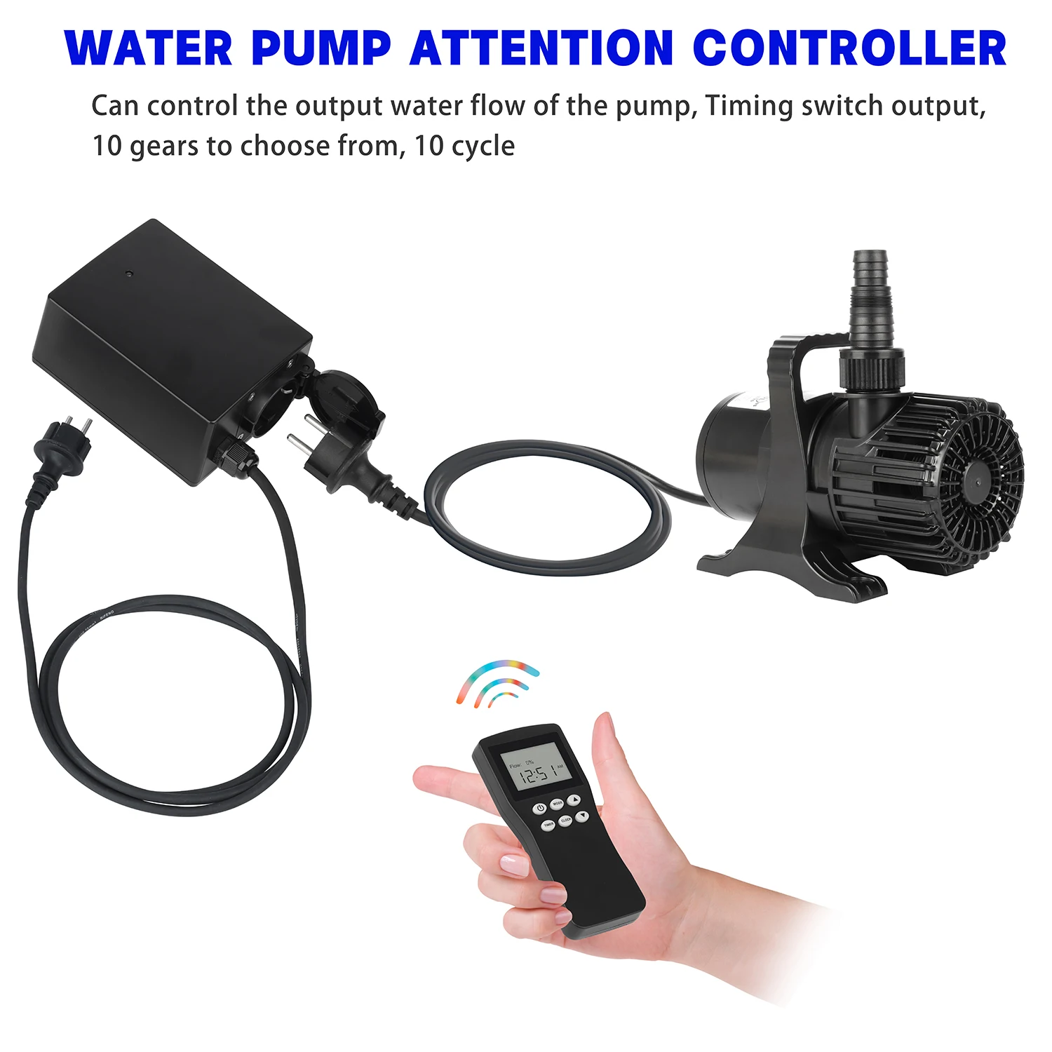 Heto remote Control European Standard 220V 60Hz Pond Water Pump Flow Controller For Use With TT Or PG Series Pumps