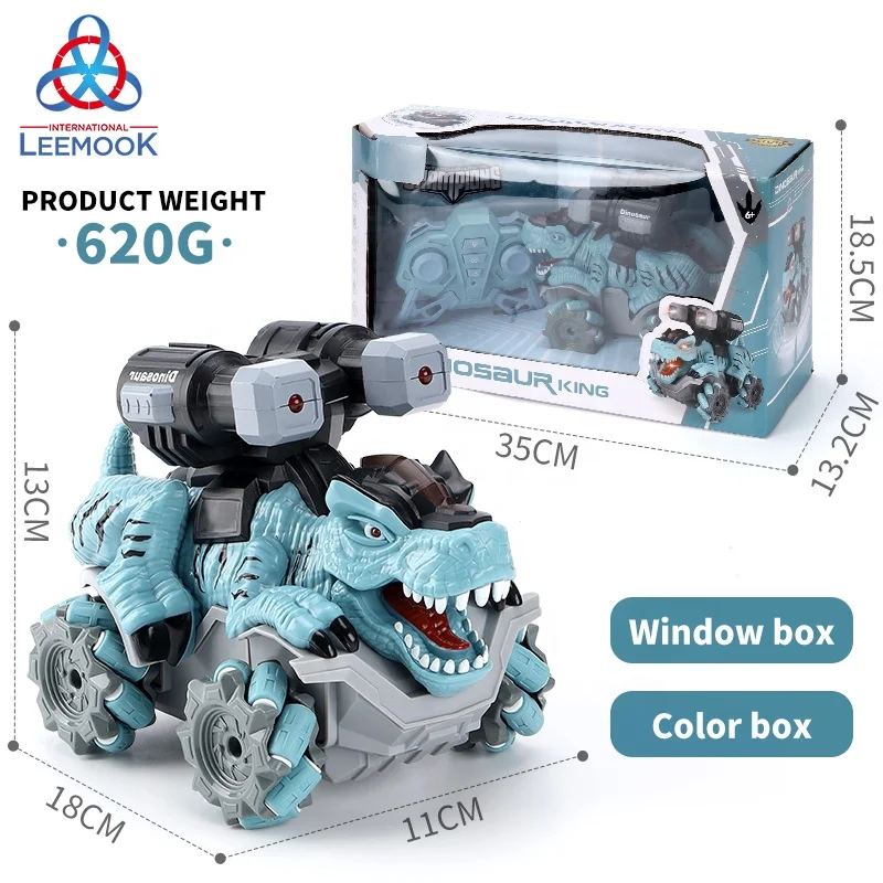 2.4G Rotating Off Road Remote Control Car 360 Rotating  Rc Dinosaur Stunt Car With Light Music