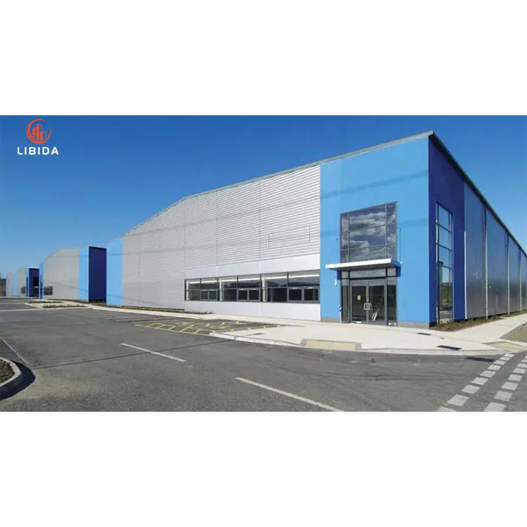 Free Drawing Plan High Quality Pre engineer Prefabricated Galvanized Steel Structural Storage Shed Building Warehouse