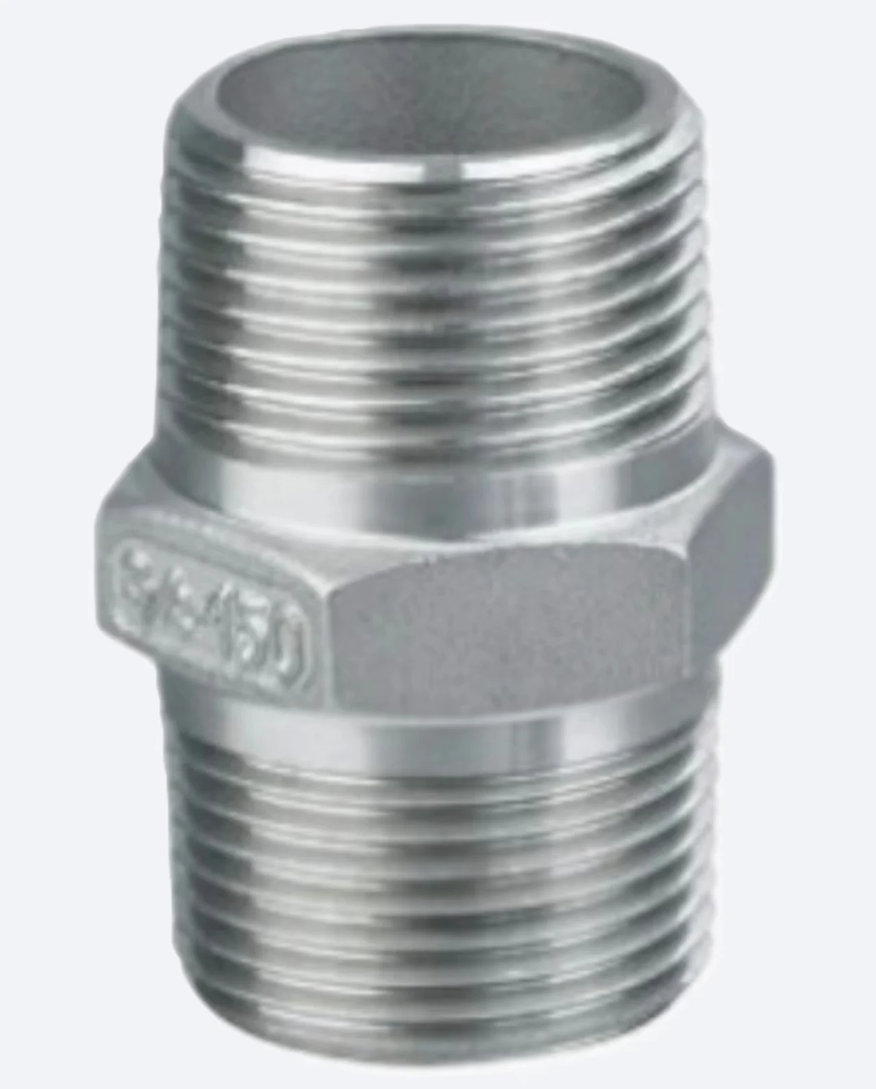 304 316 stainless steel BSP/NPT Male female threaded pipe fitting nipple pipe fitting barrel nipple plumbing materials 1/2 inch