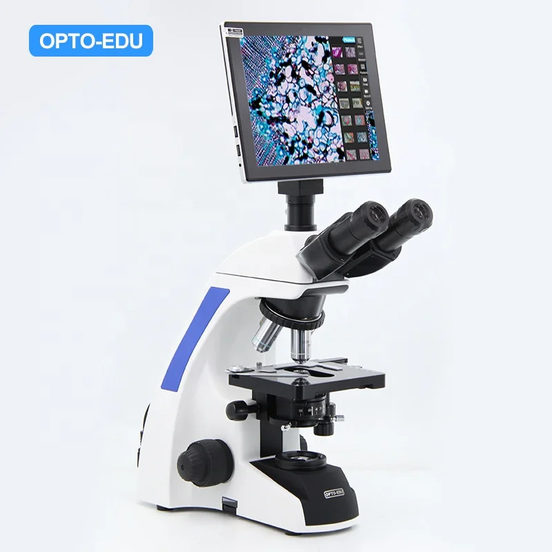  OPTO-EDU A33.1502 профессиональный светодиодный оптический видео Lcd Тринокулярный цифровой