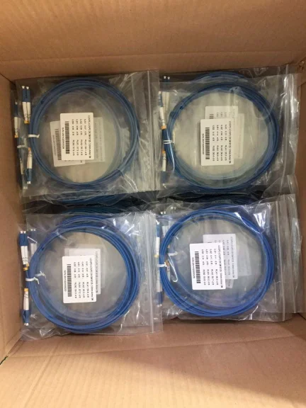 Top Quality 1m LC UPC to LC UPC Duplex OS2 Single Mode Armored PVC 3.0mm Fiber Optic Patch Cable