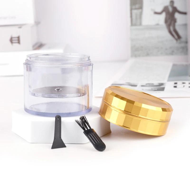 Stronger Grip 4 Parts Spice Grinder Aesthetic Aluminium Alloy Shredder Herb Grinder