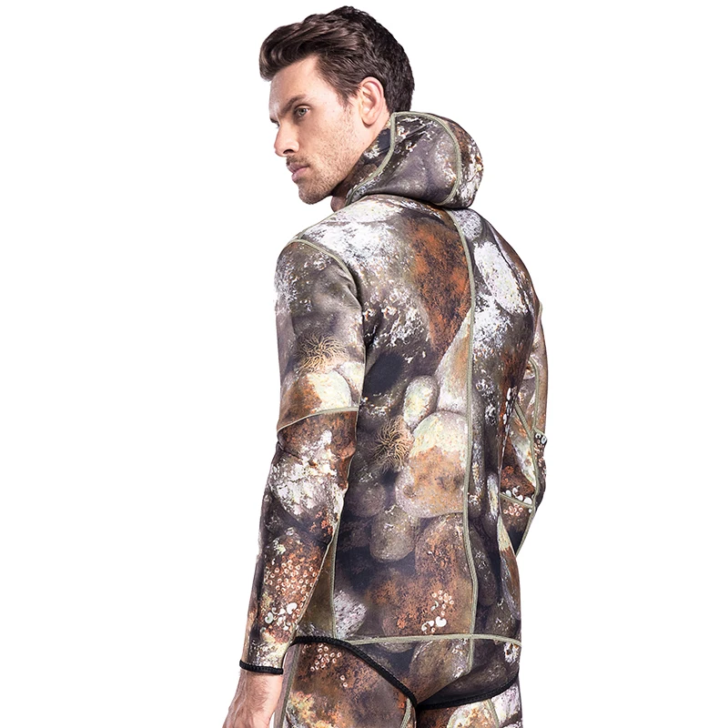 Мужской гидрокостюм 3 мм, камуфляжные гидрокостюмы для дайвинга, подводного плавания, охоты, полный костюм