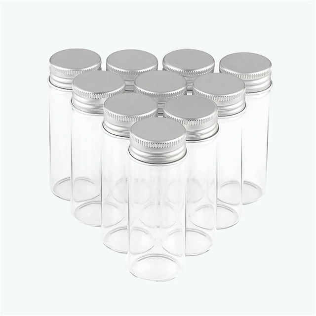 40ml Lovely Bottle with Metal Screw Silver Cap by Wholesale Customizable Messenger Bottles Selectable Size and Free Shipping