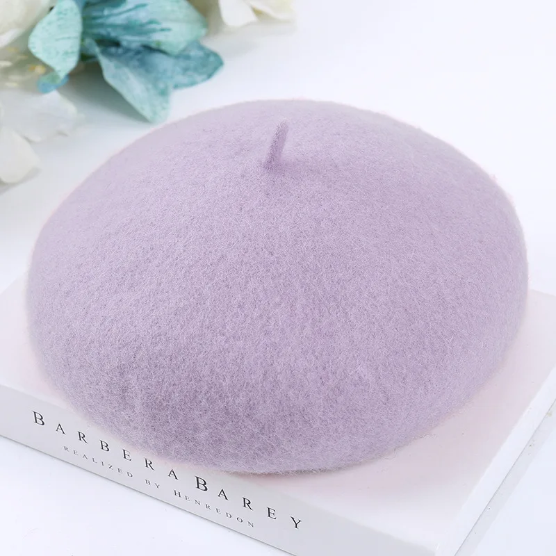 2024 New design Winter Ladies Beret Hats Warm Soft Women Beret Hat Wholesale Bulk Beret Hat For Women