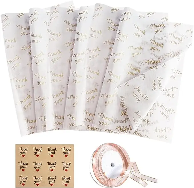 Low-Quantity Customizable 100pcs MOQ Thanks Giving Day Custom Design Festival Series Tissue Wrapping Paper For Gift