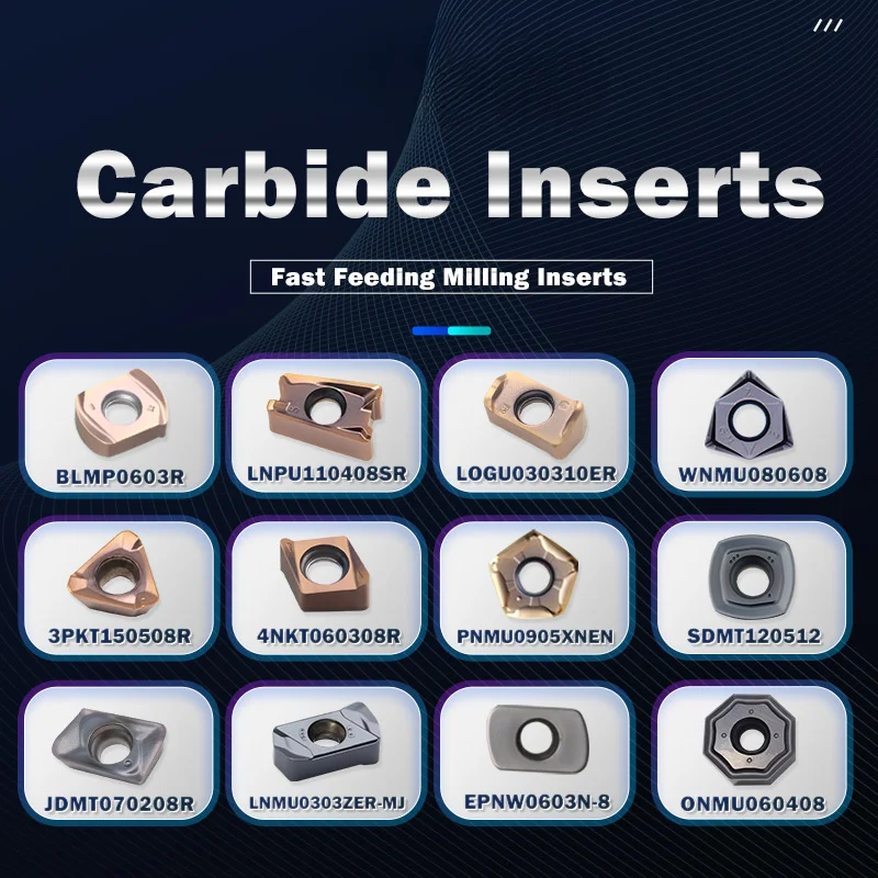 ZCD Milling Tool Hexagon Carbide Indexable Turning Inserts Carbide High Feed Rate Wnmu Milling Insert Wnmu080608