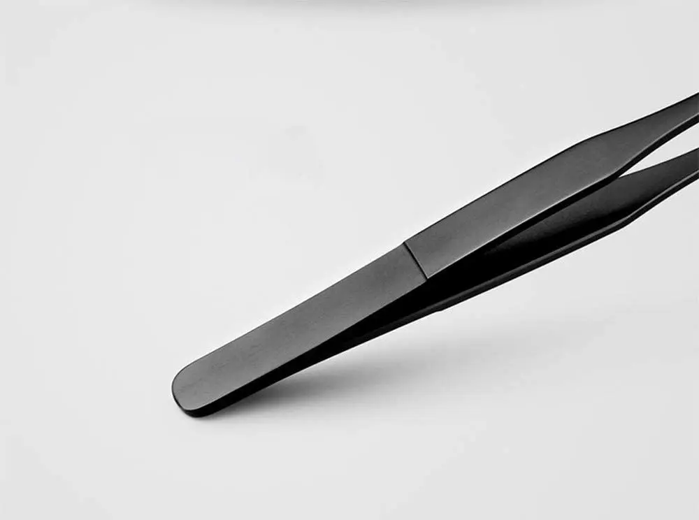 15 inch Black Aquarium Tweezers Stainless Steel Tweezer Carbonation Protection Coating Rust Long Reptiles Feeding Tongs