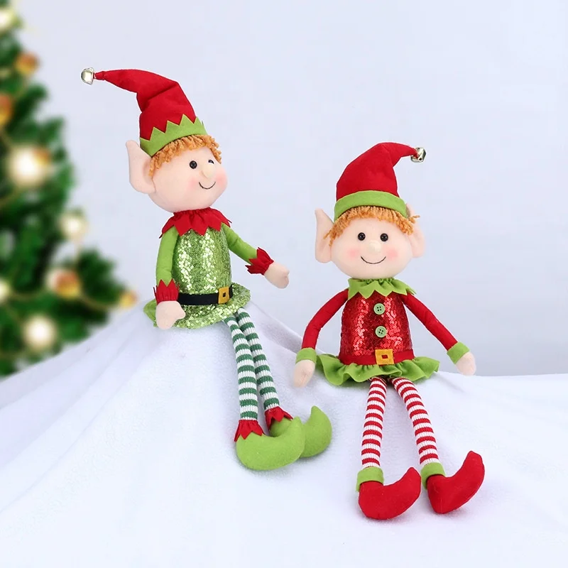 Wholesale Christmas Elf Toys Mini Cute Plush Elves Soft Christmas Doll Plush Elf Toy