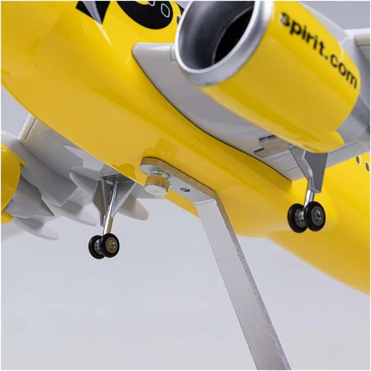 Aviones a Escala 47CM Resin Aircraft Model with LED Light A320 American Spirit Airlines Model Plane from Chinese Wholesaler