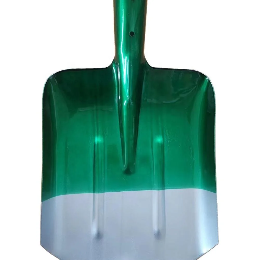 agriculture hand tools construction green painted shovel
