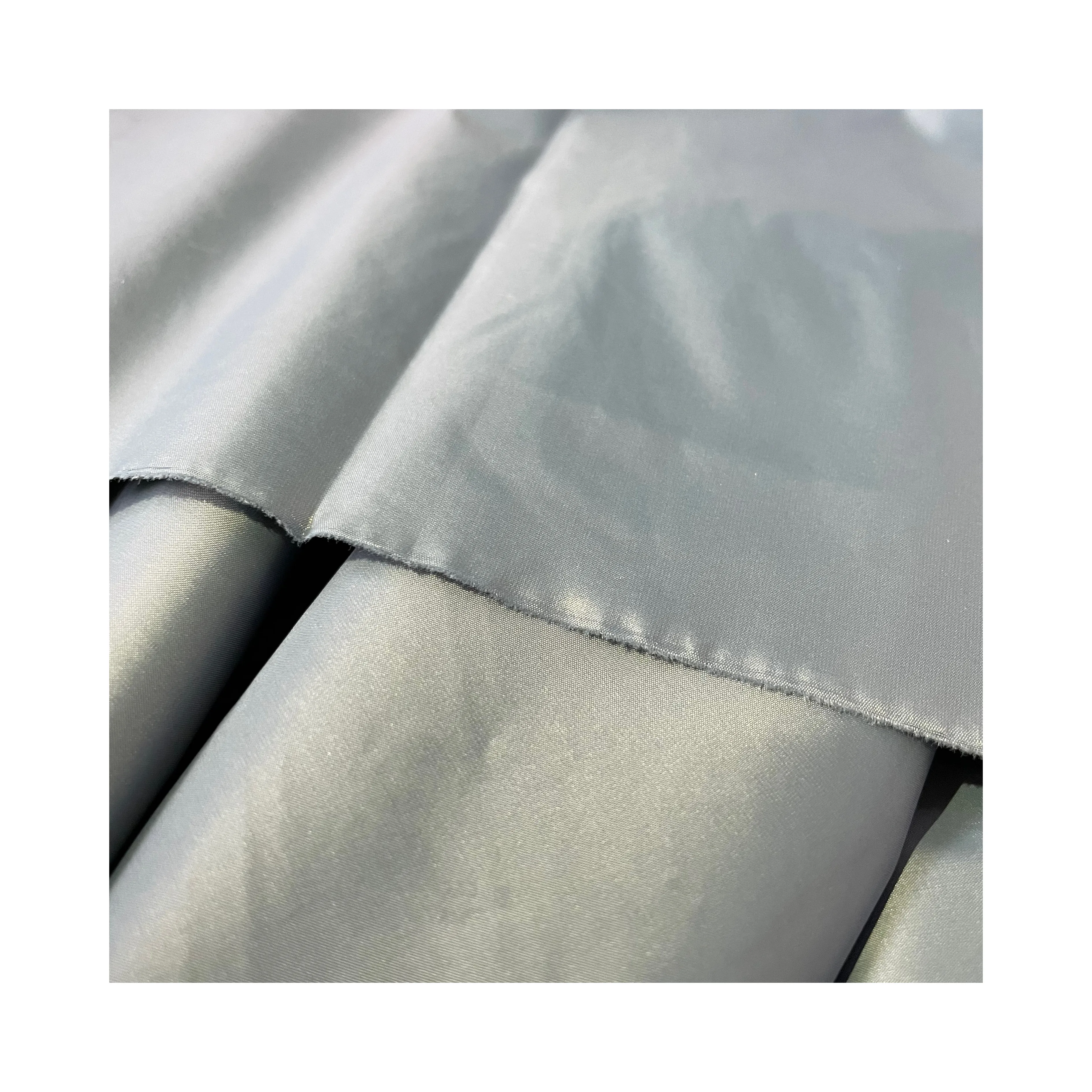 400T Full Dull Nylon Plain Anti-bacterial Cire Downproof Waterproof Light Down Jacket and Coat Lining Comfortable