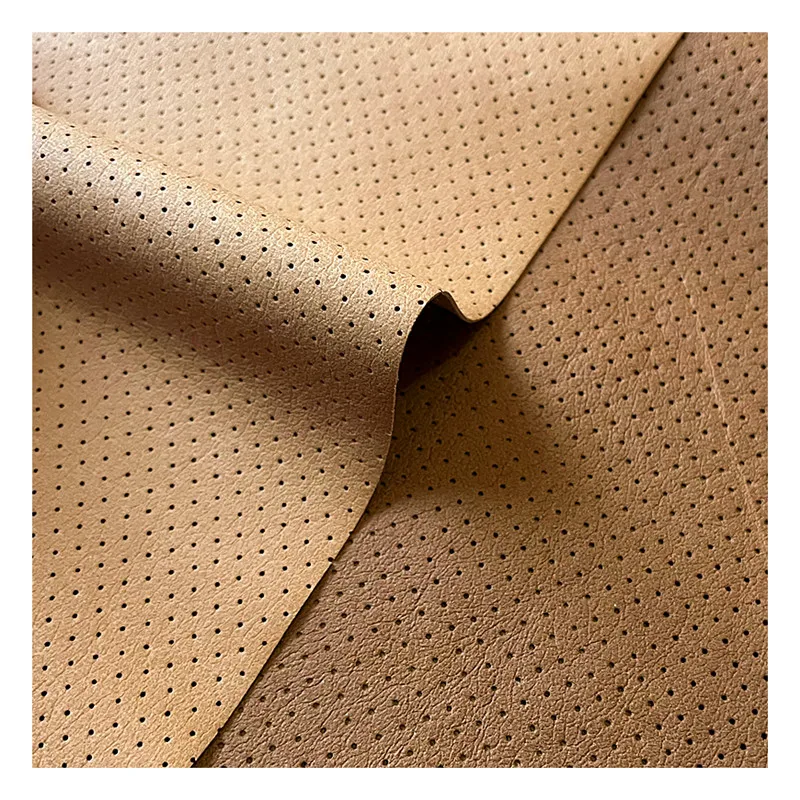 Water absorption synthetic leather perforated microfiber leather for shoe sole