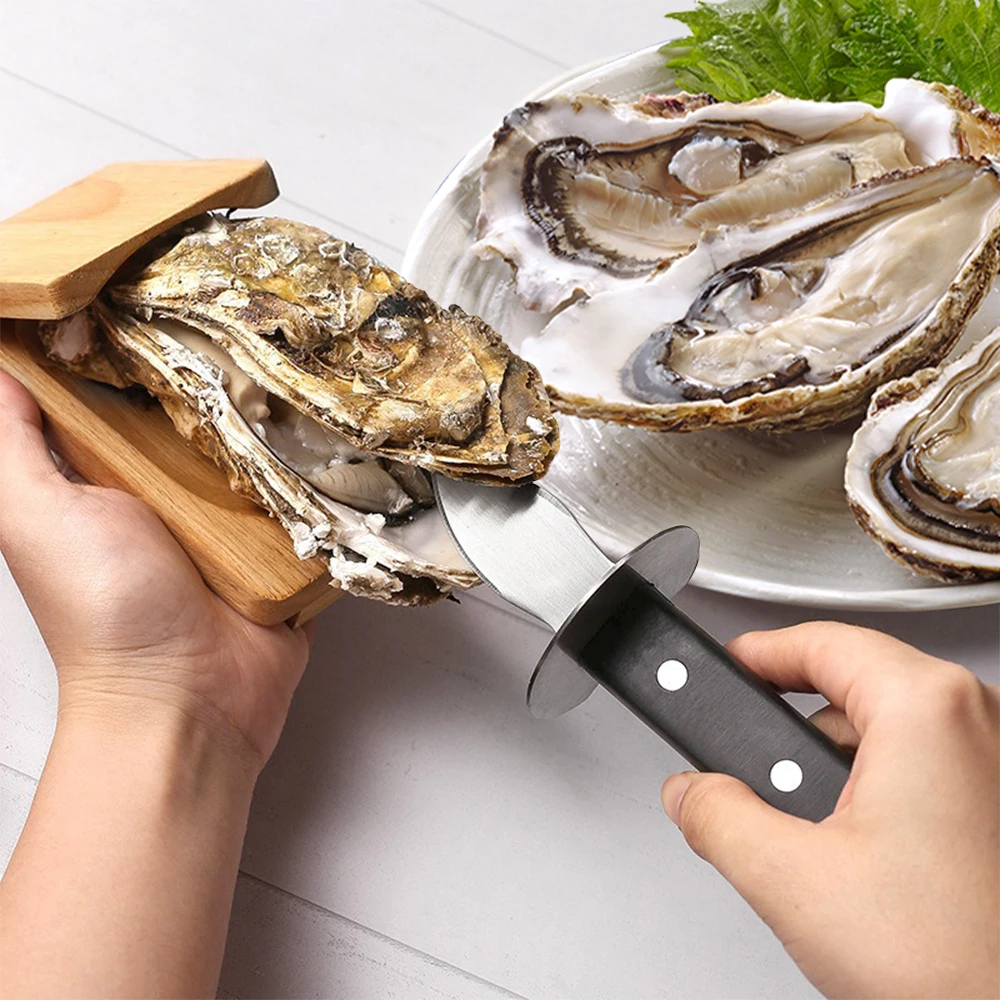 Factory Directly Professional Stainless Steel Oyster Shucking Knife Clam Shellfish Seafood Opener Tools