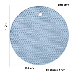 Non-slip silicone mat round shape jar opener soft table silicone placemat heat resist silicone pad for hot pan pot hot
