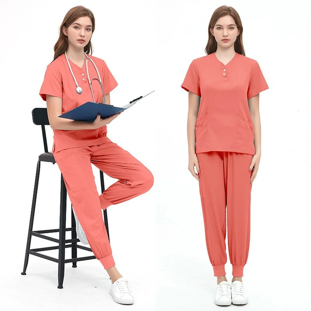 Wholesale Cheap Price Functional Jackets Comfortable Nurse Scrubs Sets Stylish Healthcare Uniforms Nursing Uniforms Sets