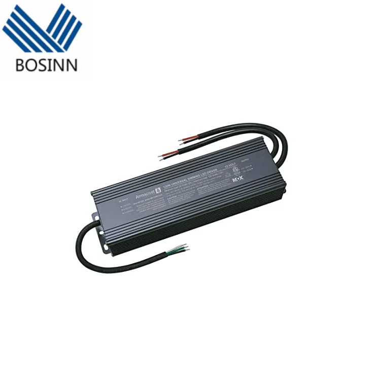 AC100~277V Input 600 Watt Universal IP67 LED Light Adapter 36V 48V AC DC Power Supply 24V LED Driver Transformer