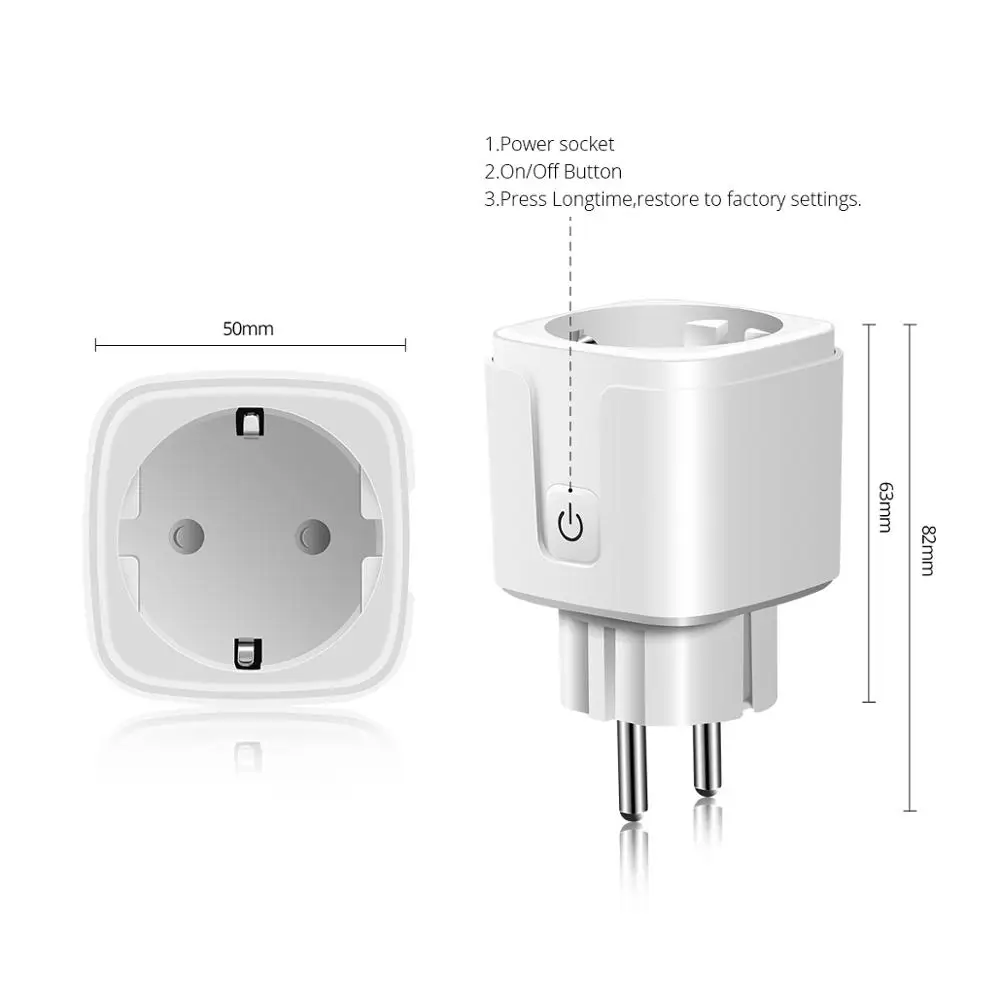 Беспроводная смарт-розетка 2 4G WIFI Homekit Siri IOS Apple совместимая розетка питания ЕС США 90-250 В в