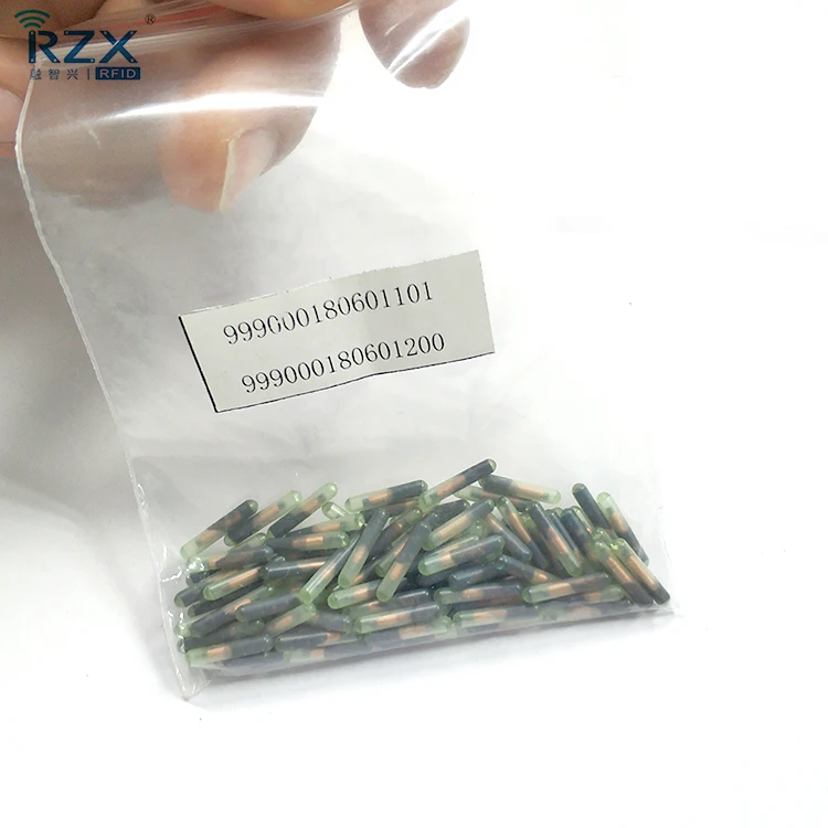 
Bioglass для отслеживания животных 2,12*12 мм EM4305 идентификатор RFID NFC микрочип-метка в капсулах 