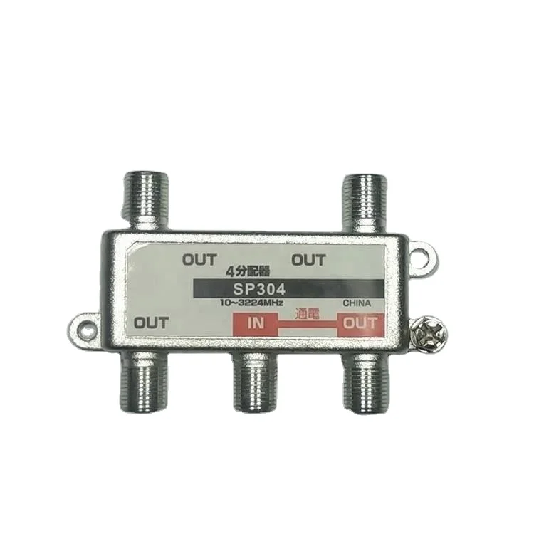 hot sale  5-2400MHz  Cable Tv 4 Way Indoor Tap And Splitter Catv Splitter