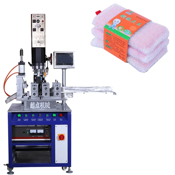 Kitchen sponge scouring pad automatic cutting making machine