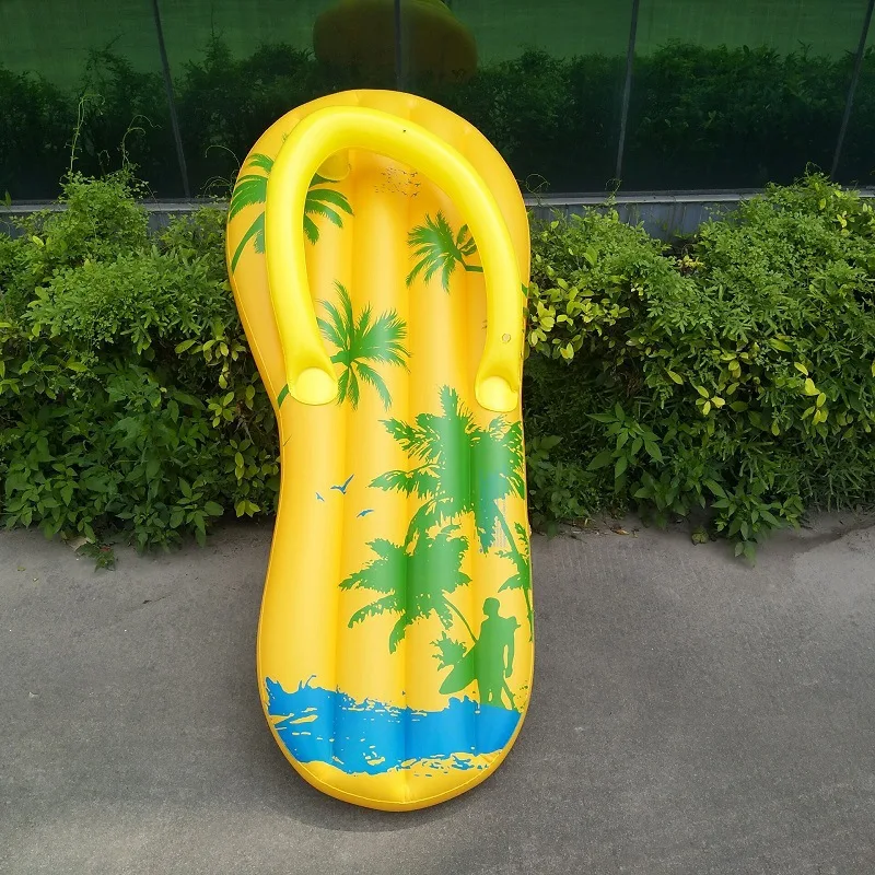 B03 Promotional inflatable flip flop air mattress flip flop air bed pool float inflatable heavy duty thickened product