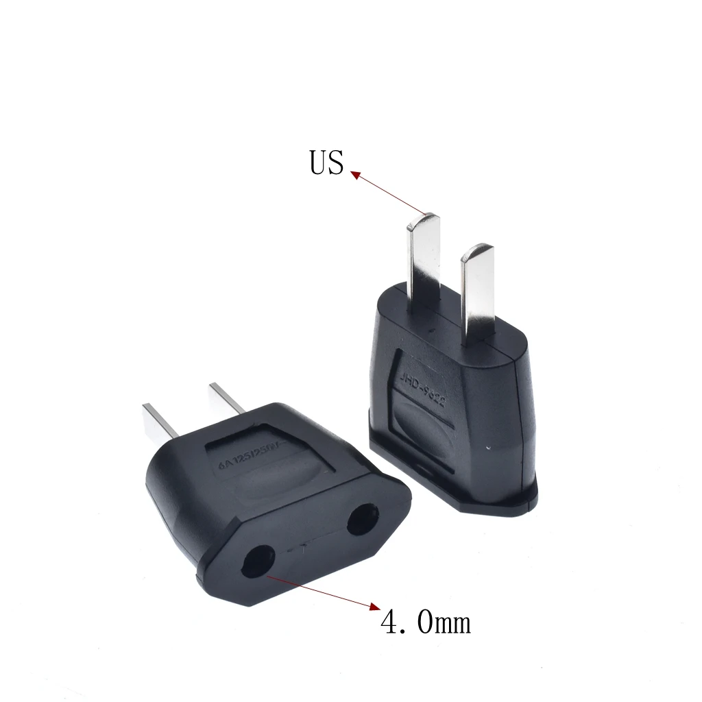 EU Power Cord Cable To 2 Pin US JP CN Plug Adapter EU European To US American Japan China Travel Adapter Electrical Socket