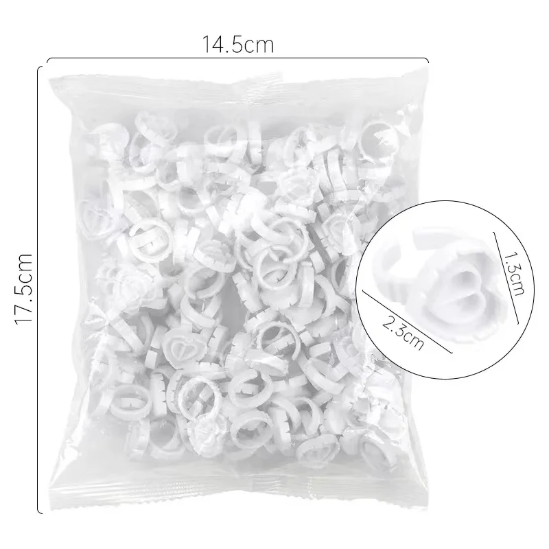 Colorful Disposable Flower Shape Individual Lashes Easy Fanning Glue ring LashExtension Adhesive Holder Grafting Bloom Cup