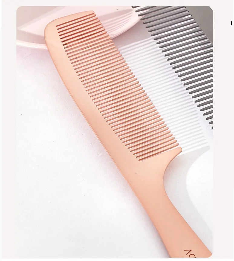 Wholesale Metal Barber Comb Stainless Steel Hair Comb Metal Detangler Comb for Men Women Salon