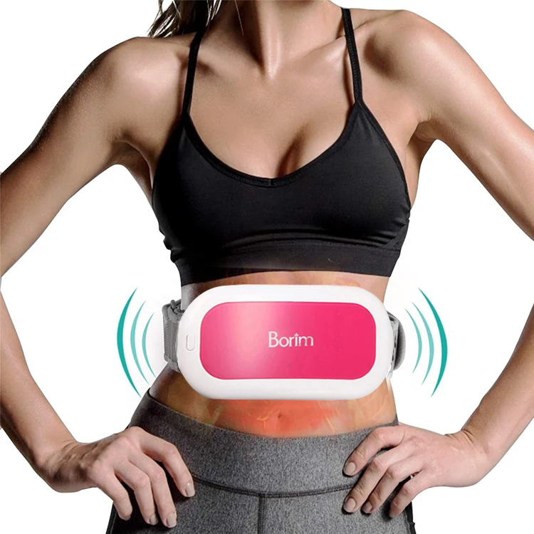 Hot Design Elastic Stretchy Workout Weight Loss Waist Tighten Muscle 6 Ems Massage Modes Vibration Fat Burning Massage Belt