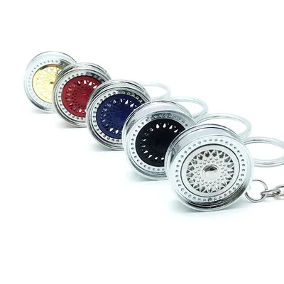 Fashion Key ring 3D Miniature BBS Wheel Rim Model Keychain Popular Creative Car Auto Metal Mini Wheel Rim Tyre Tube Key Chain