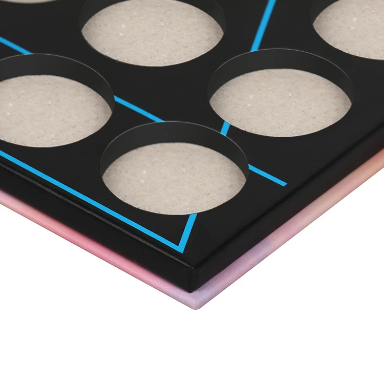 Wholesale Private Label Personalized Empty Cheap Neutral Mini Book Packaging Magnetic Makeup Eyeshadow Palette Box Eye Shadow