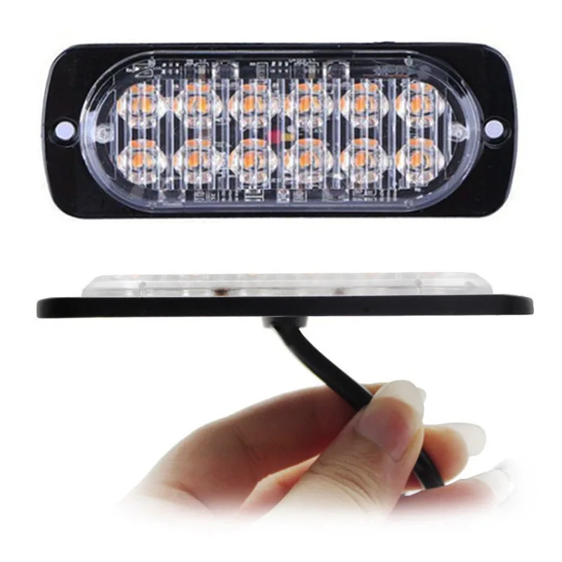 Universal 6 LED Side Marker Lights Super Bright Flashing Ultra Slim Front Rear Interior Tail Light Flashing For auto truck