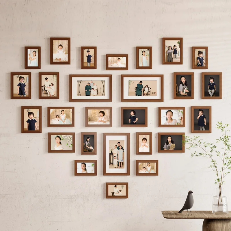 Wholesale Solid Wood Picture Frame Personalised Photo Wall Gallery for Home Desktop Modern Style Wall Decoration