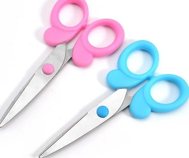 High Quality Custom Cute Shape Student DIY Scissors for School and Office