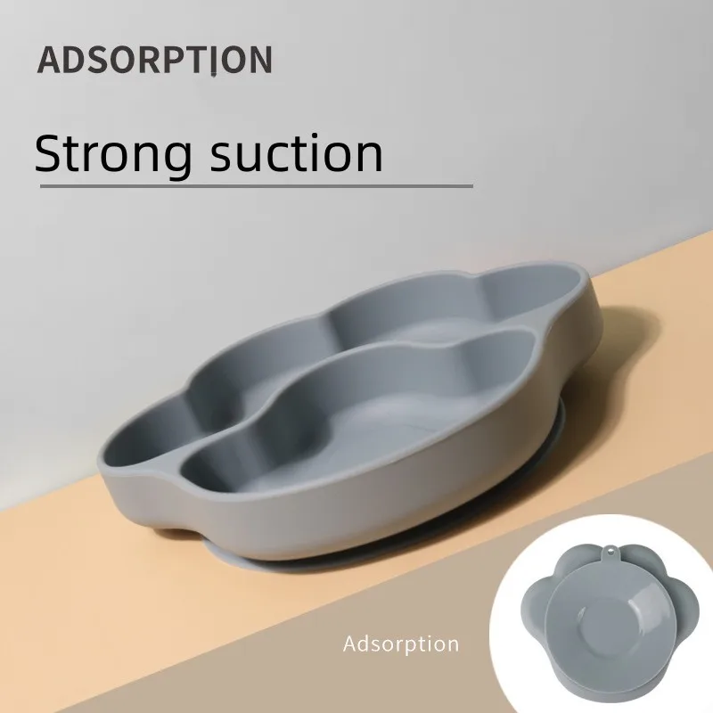 Food Grade Silicone Baby Feeding Starter Set Suction Bowl Plate Soft Bib Sippy Cup Spoon Fork Portable Feeding Set For Babies