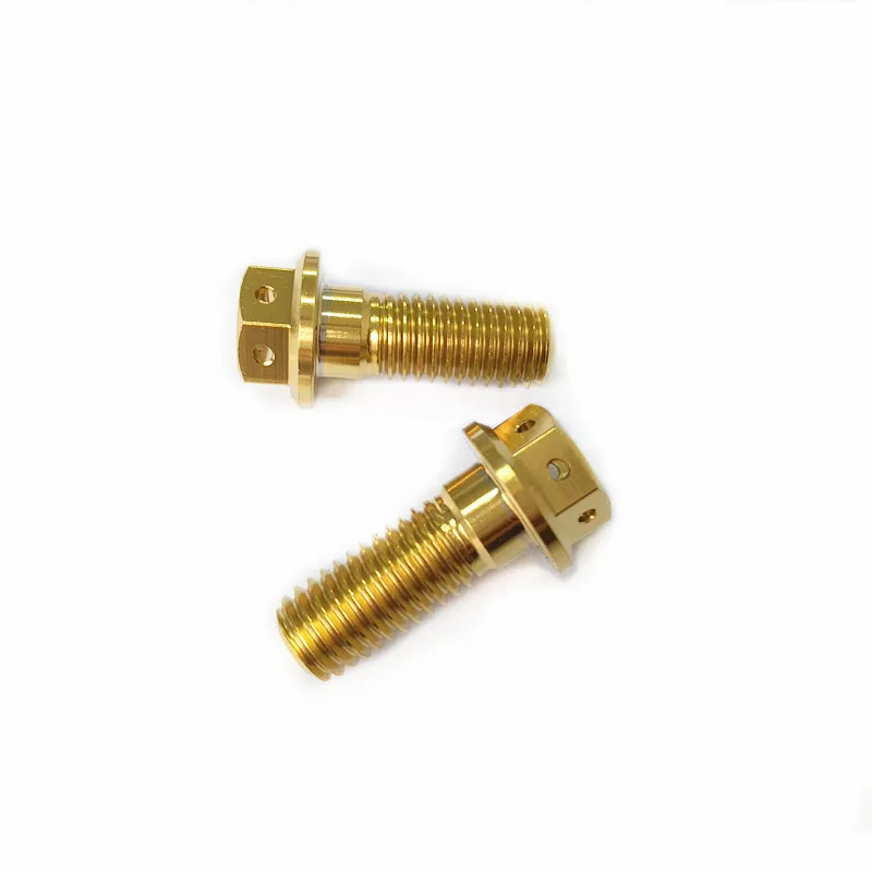 M10*35 Titanium flange bolts with hole GR5