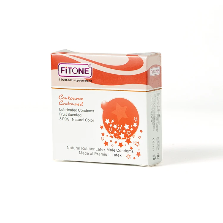 Bulk FITONE 3 Pieces/Pack Customize Sex Stimulation Crystal Condoms