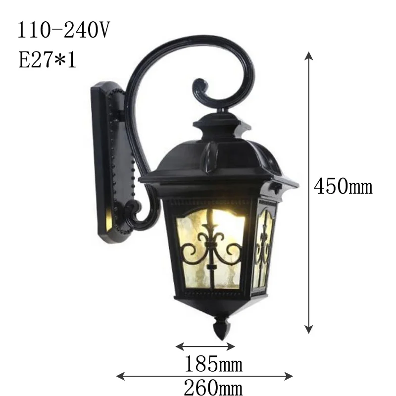 Contemporary Fancy Bright Wall Mounted Light Lantern For Exterior Landscape Commerical Led Wall Lamps