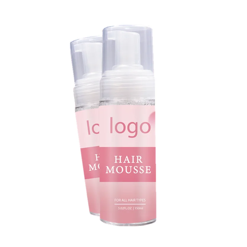 Private label moisturizing all hair types mousse styling hair foam mousse plant extract hair foam mousse
