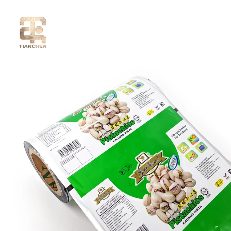 Custom Print Flexible Automatic Packing Material Food Grade Laminated Plastic Film Roll